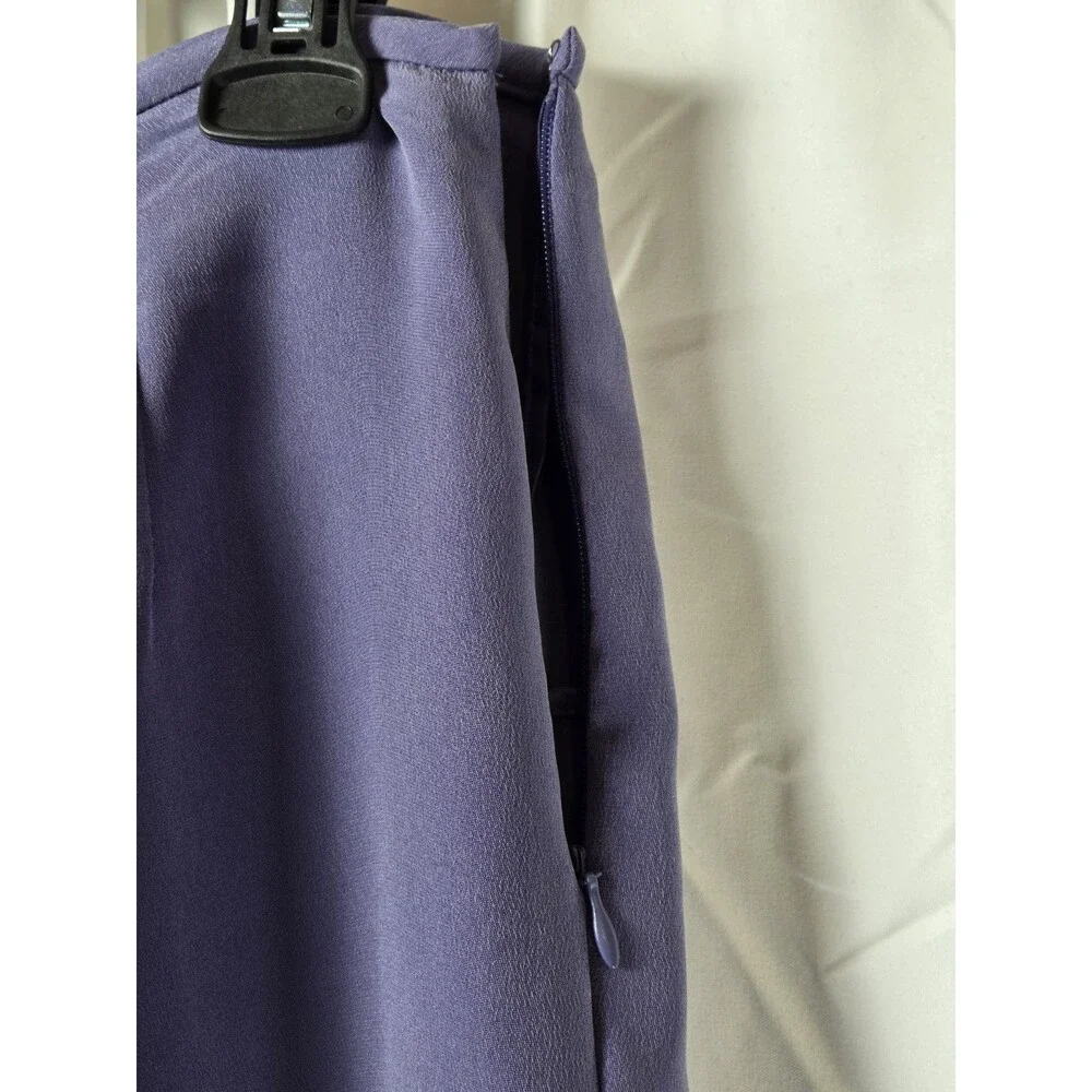 Lord & Taylor Petites 100% Silk Pants Women’s Size 14P Purple Wide Leg Dressy - Picture 8 of 9